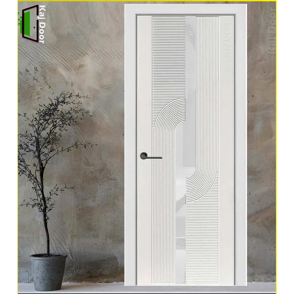    درب اتاق خواب لوکس روکش سوپرمات کد D-830